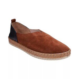 GC SHOES Paisley Tan Two Tone Suede Slip on Flats